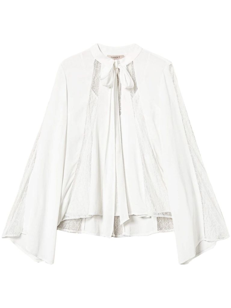 Shop Twinset White Lace Blouse