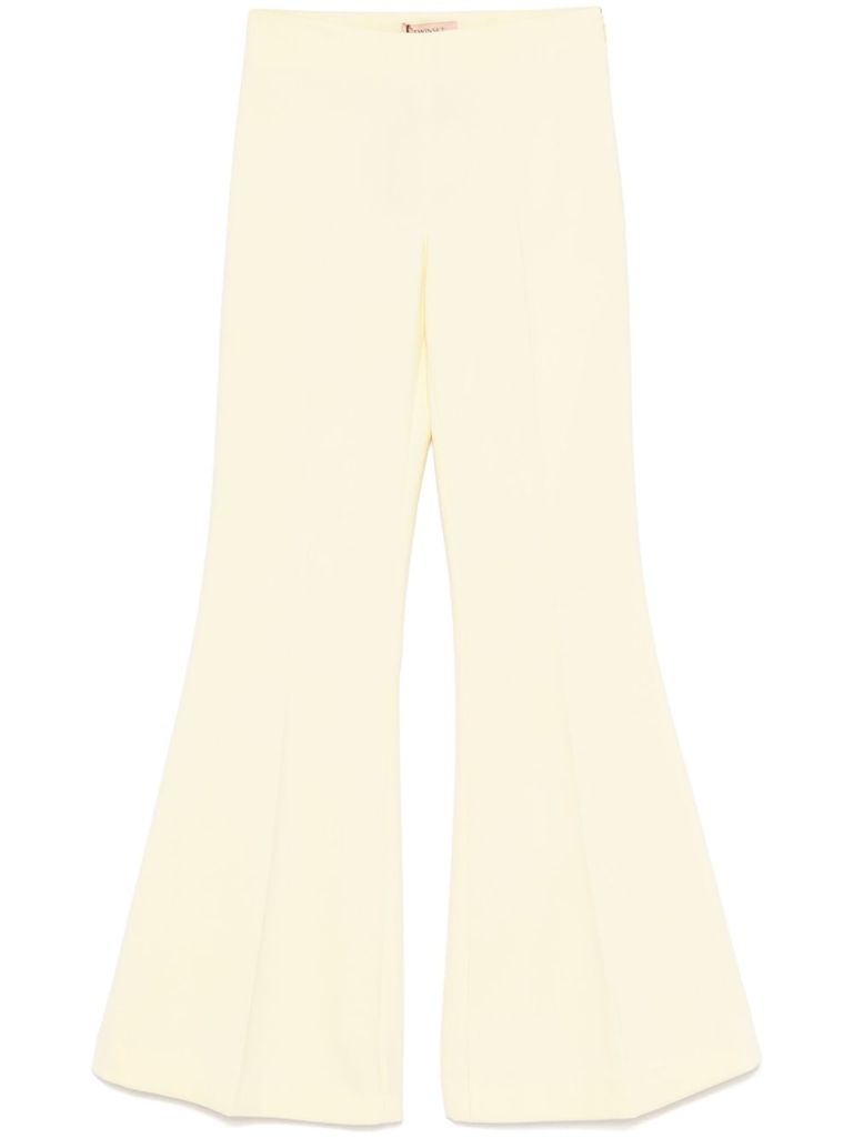 Shop Twinset Cream Trousers In White