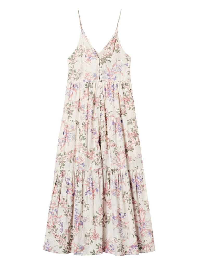 TWINSET FLORAL PATTERN MIDI DRESS 