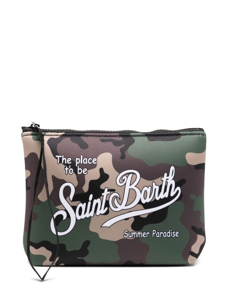 MC2 SAINT BARTH 'ALINE CAMOUFLAGE' CLUTCH BAG 