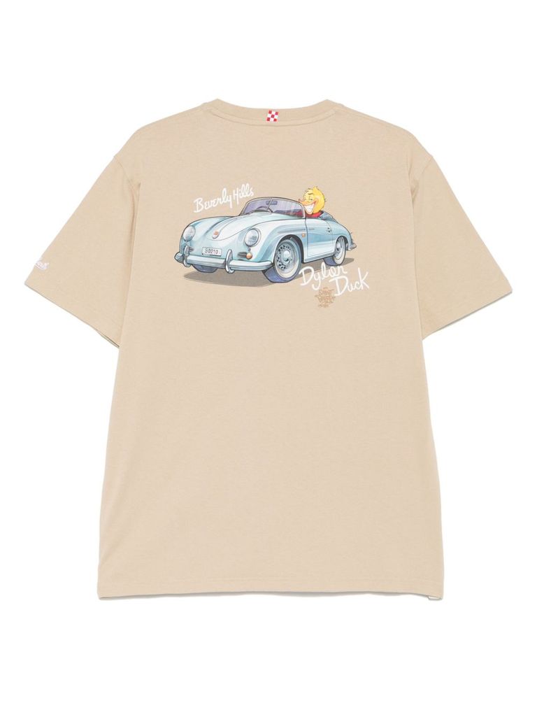 MC2 SAINT BARTH BEIGE COTTON T-SHIRT