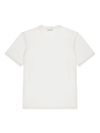 laneus - White cotton-blend crew-neck T-shirt - 1