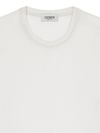 laneus - White cotton-blend crew-neck T-shirt - 2