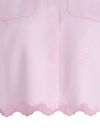patou - Pink cotton crop shirt with scallop hem - 1