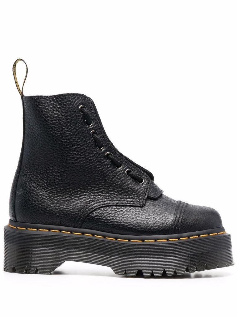 Shop Dr. Martens' 'sinclair' Black Leather Lace-up Boots