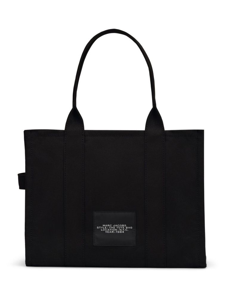 Borsa tote 'The Canvas Grande' in cotone nero