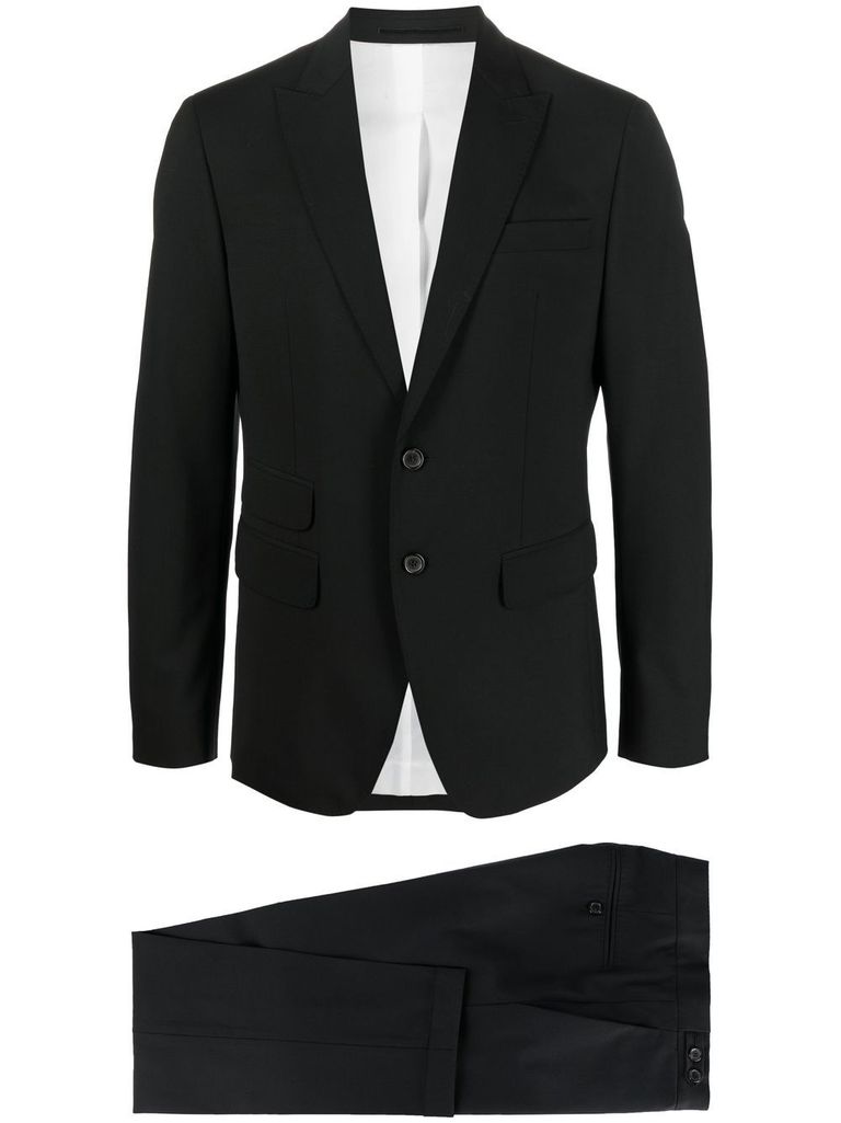 Dsquared2 Two-piece Single-breasted Suit In Black
