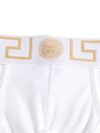 versace - Stretch cotton boxer shorts with Greek motif - 1