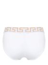 versace - Stretch cotton boxer shorts with Greek motif - 2