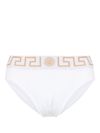 versace - Stretch cotton boxer shorts with Greek motif