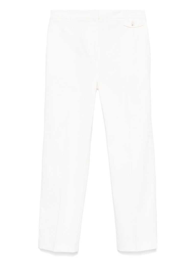Liu •jo Cropped Trousers In White