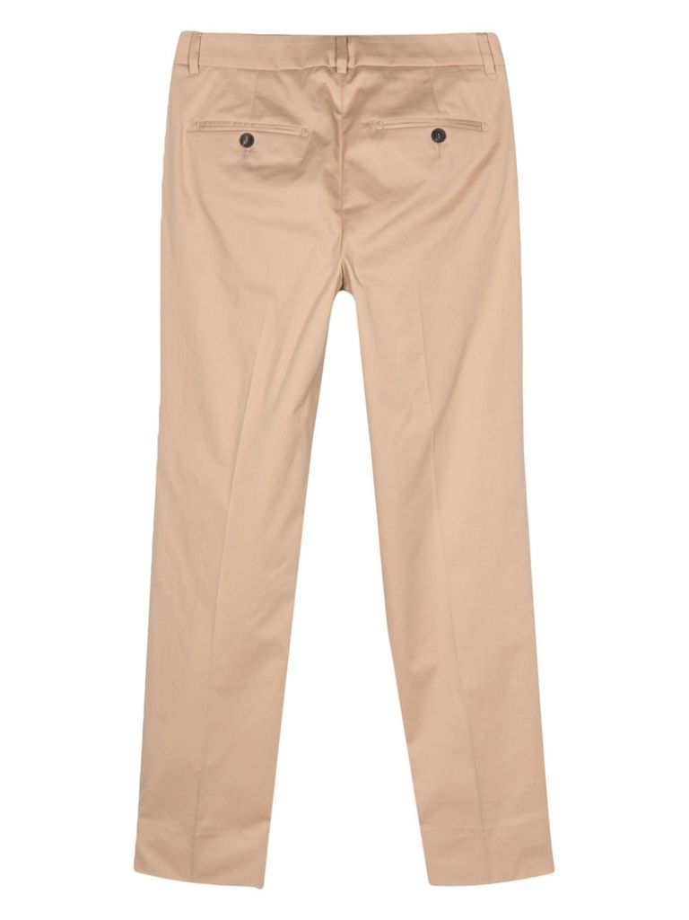 Peserico 4718 Tailored Trousers In Beige
