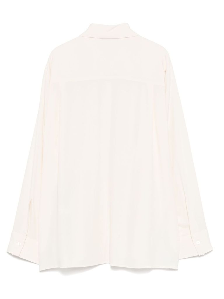 Seventy Beige Bead-embellished Shirt In White