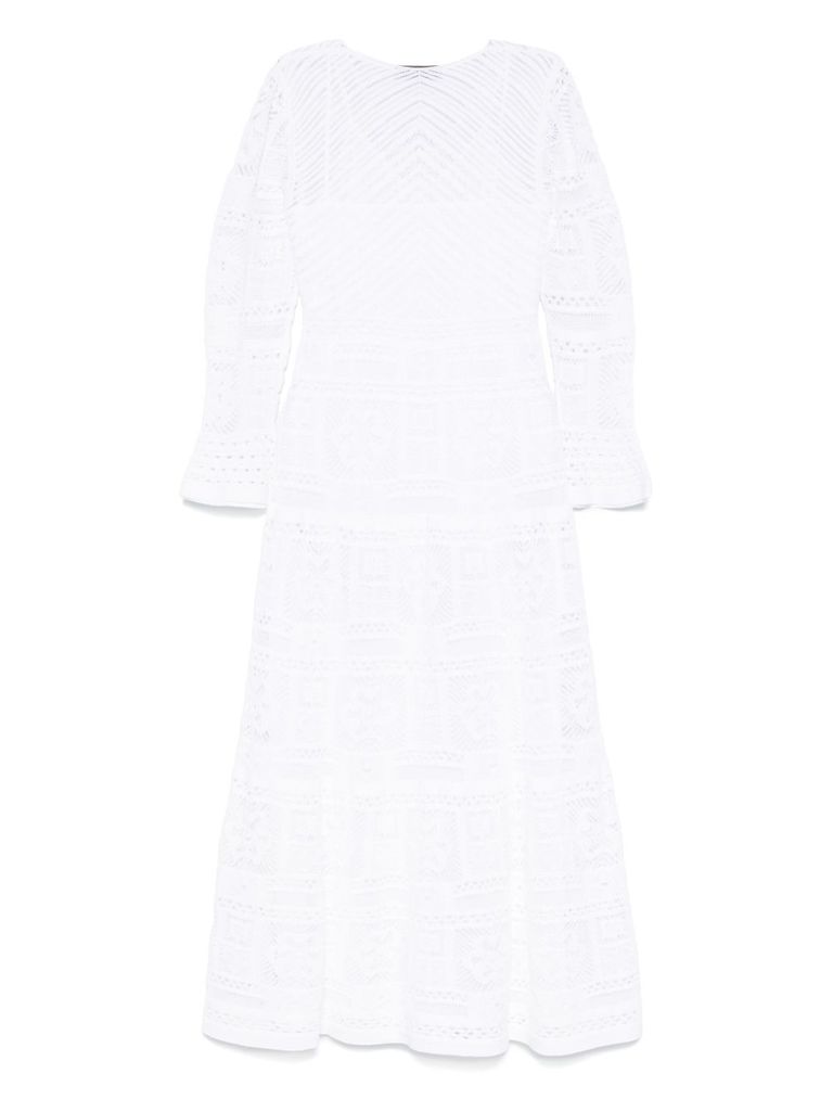 Shop D Exterior White Cotton Long Dress
