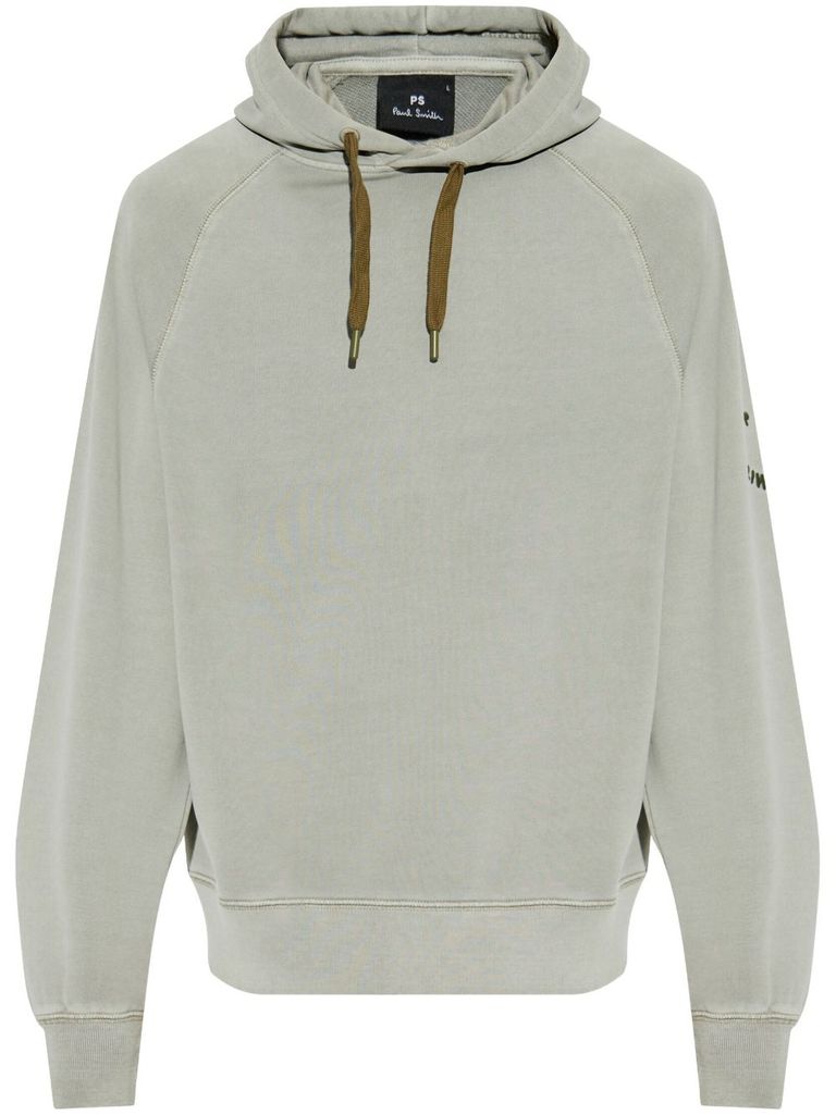 Ps By Paul Smith Green Hoodie In Cotton With Logo In Green