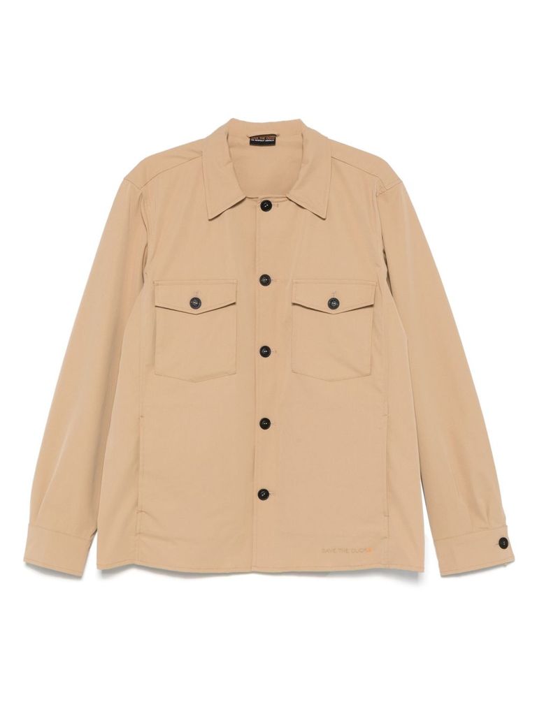 Save The Duck Bard Lightweight Jacket Stardust Beige In Beige