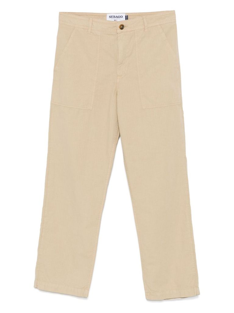 Sebago Beige 'milton' Trousers In Cotton In Beige