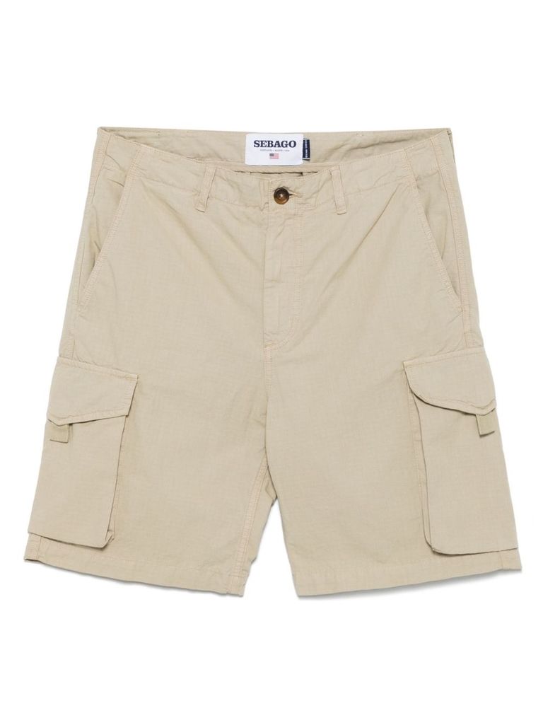 Sebago Beige 'northfield' Shorts In Cotton With Pockets In Beige