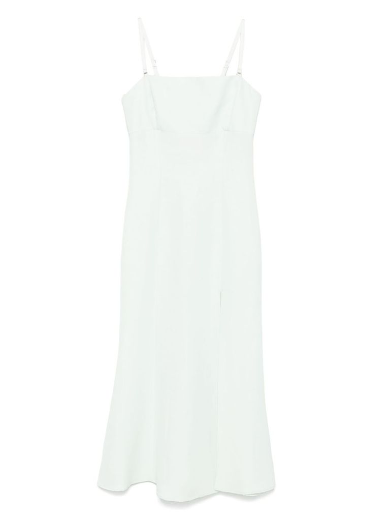 Shop Twinset Aqua Green Midi Dress With Side Slit