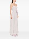 elisabetta franchi - Lilac long dress floral detail - 2
