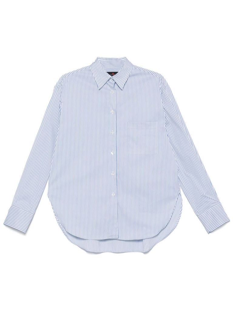 Shop Peuterey White And Blue Shirt