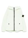 stone island - Giacca in cotone verde chiaro