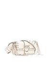 pinko - Ivory leather shoulder bag 'Love One Mini' - 3