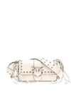 pinko - Ivory leather shoulder bag 'Love One Mini'