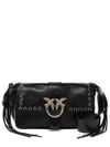 pinko - Black leather shoulder bag 'Love One Classic'