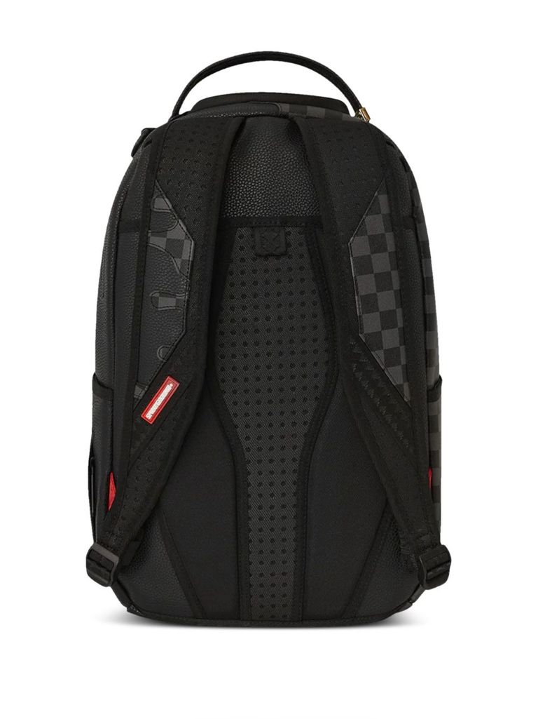 在庫限り！【Sprayground】Unfinished Shark Backpack Unfinished Shark' black graphic print backpack