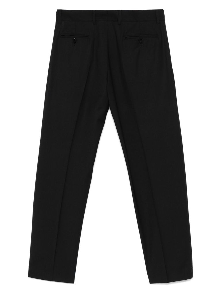 Shop Daniele Alessandrini Black Elegant Trousers