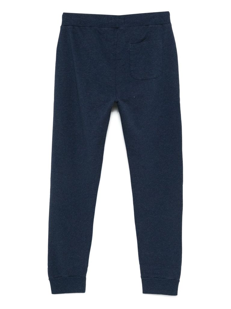 Woolrich Navy Blue Cotton Sport Trousers In Blue
