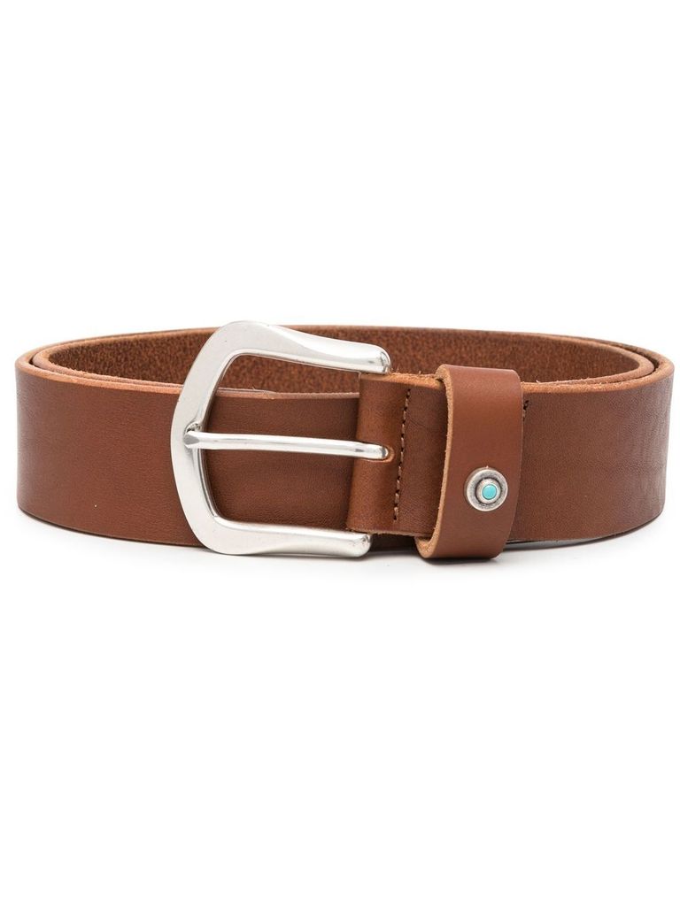 Dondup Embellished Detail Belt In Brown