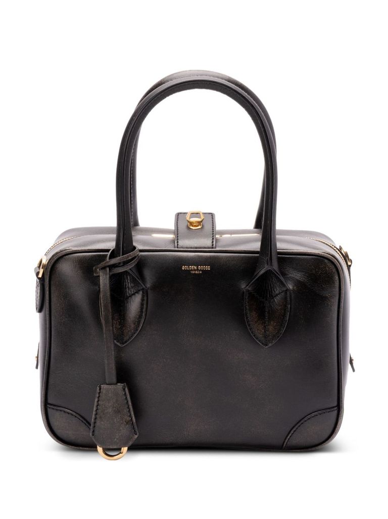 Golden Goose 'vita' Tote Bag In Black Leather In Black