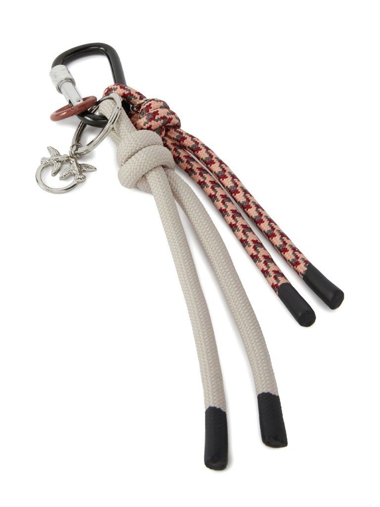 Pinko Corda Cord Keychain In White