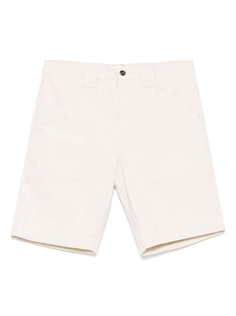 Shop Timberland Light Beige Cotton Bermuda Shorts