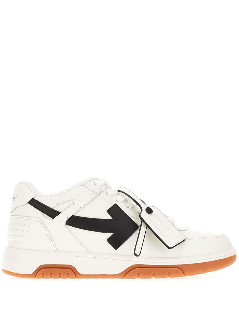 Off-white 'out Of Office' White And Black Leather Trainers
