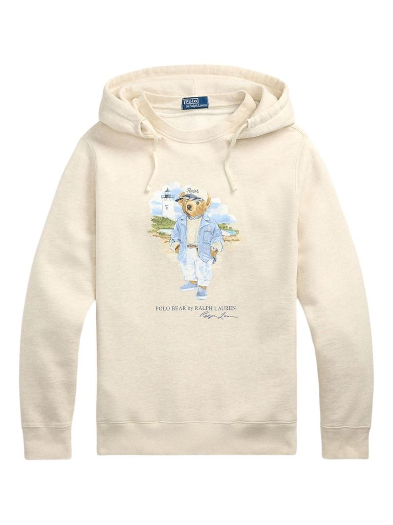 Polo Ralph Lauren Light Beige Hoodie With Print