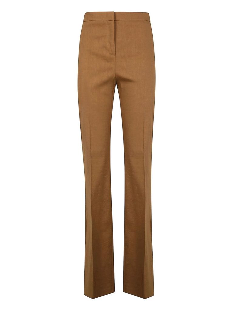 Pinko High-waisted Straight-leg Trousers In Viscose Blend