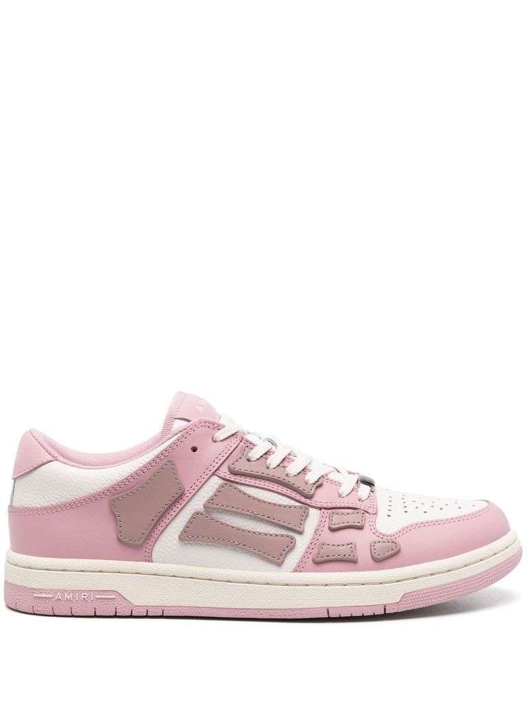 Amiri 'baby Pink' White Leather Sneakers
