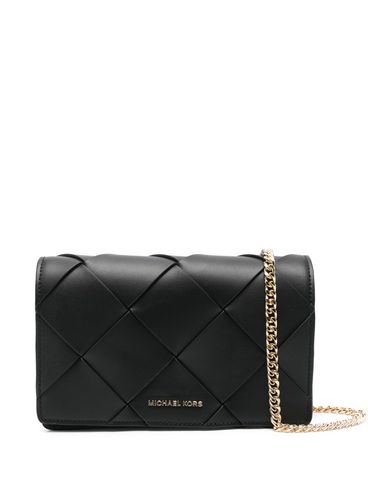 MICHAEL KORS - Black calf crossbody bag