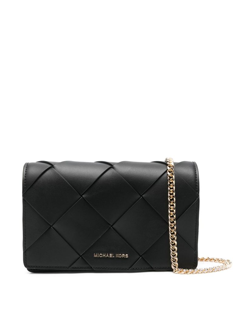 Shop Michael Kors Black Calf Crossbody Bag