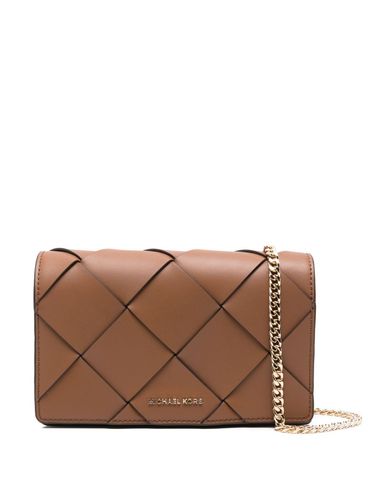 MICHAEL KORS - Camel brown calf crossbody bag