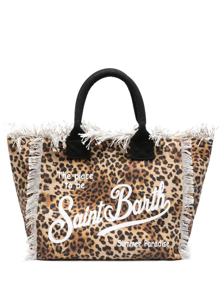 Mc2 Saint Barth Brown Animalier 'vanity' Tote Bag