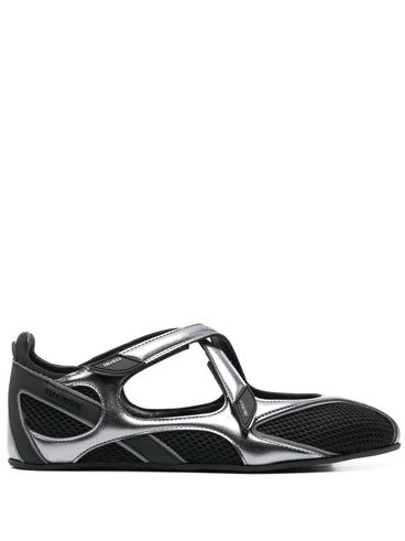 THE ATTICO - Black leather 'Floor 01' flats