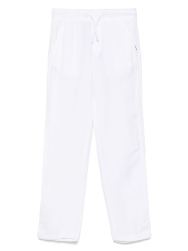TOMMY HILFIGER - Pantaloni bianchi in misto lino