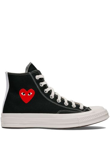COMME DES GARÇONS PLAY - Cotton sneakers in black