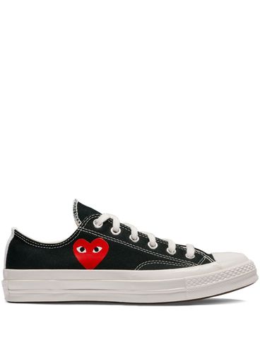COMME DES GARÇONS PLAY - Cotton sneakers in black