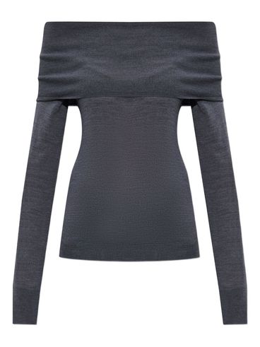 STELLA MCCARTNEY - Maglia con scollo Bardot in lana