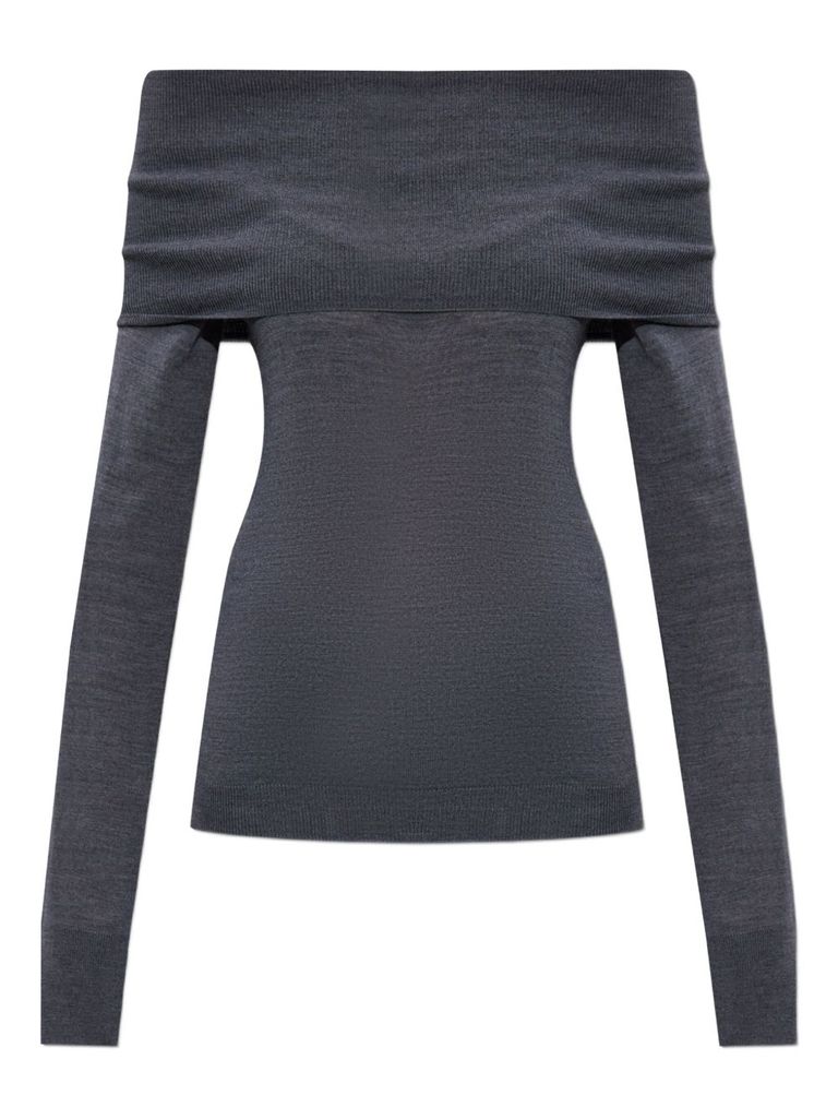 Stella Mccartney Shoulder Knitwear Stretch Ribbed Sleeves